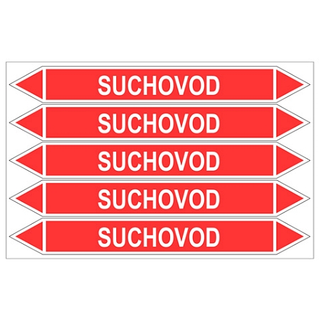 Značení potrubí, suchovod